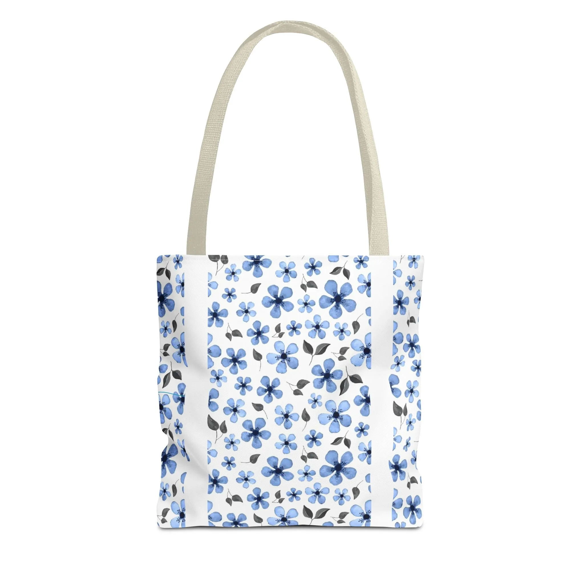 Blue Floral Tote Bag – Stylish & Versatile Carry-All for Everyday Use