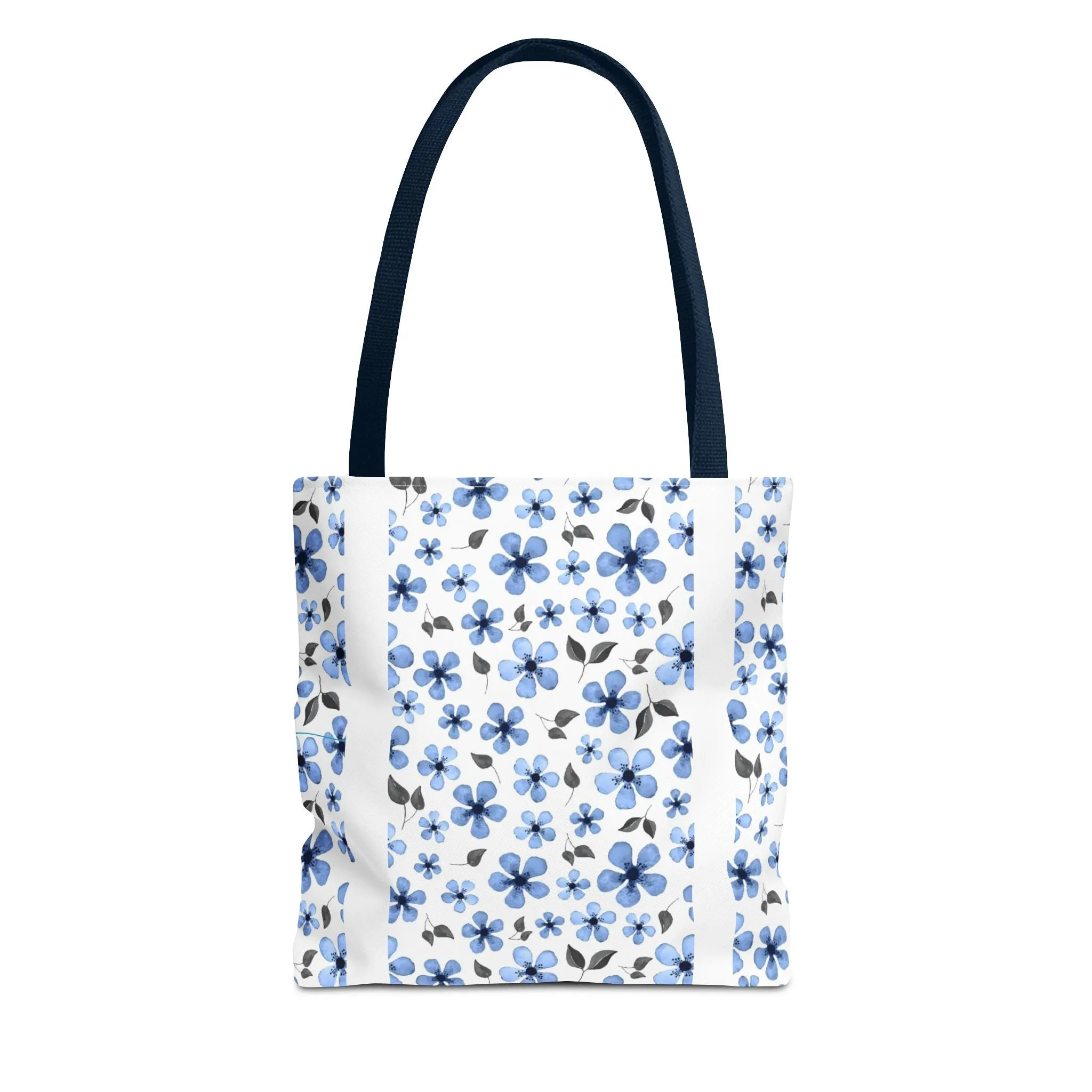 Blue Floral Tote Bag – Stylish & Versatile Carry-All for Everyday Use