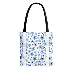 Blue Floral Tote Bag – Stylish & Versatile Carry-All for Everyday Use