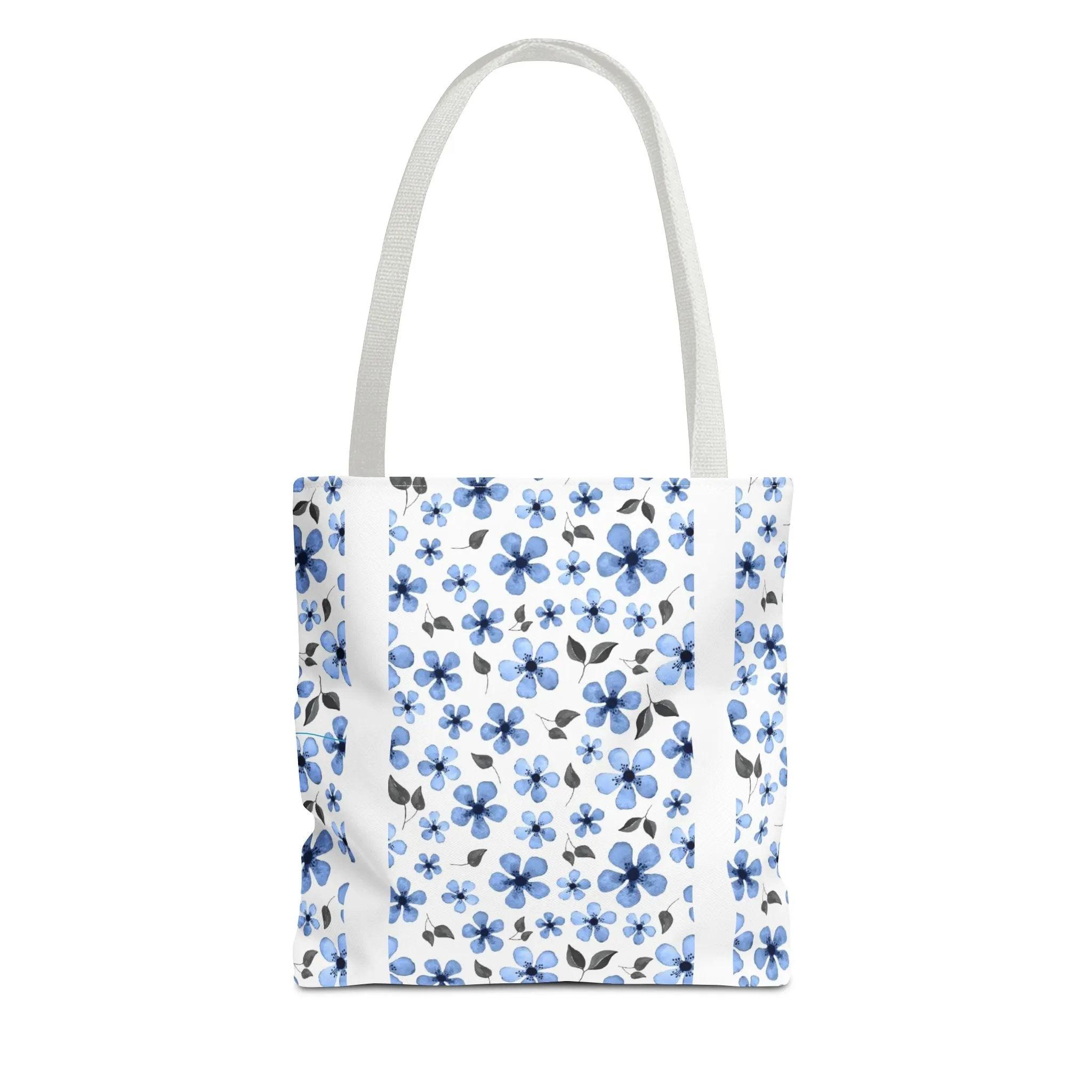Blue Floral Tote Bag – Stylish & Versatile Carry-All for Everyday Use