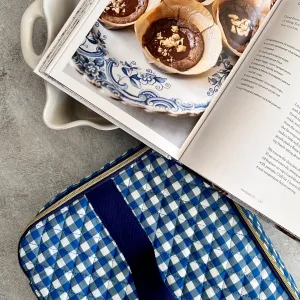 Blue Gingham Casserole Carrier | Free Shipping!