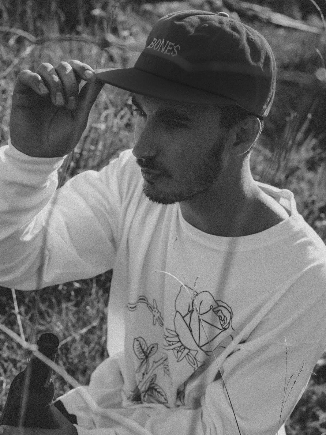 Bones Club Unstructured Cap - Black