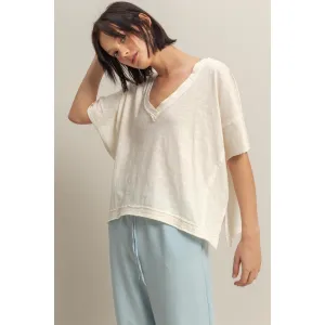 Boxy V-Neck Tee