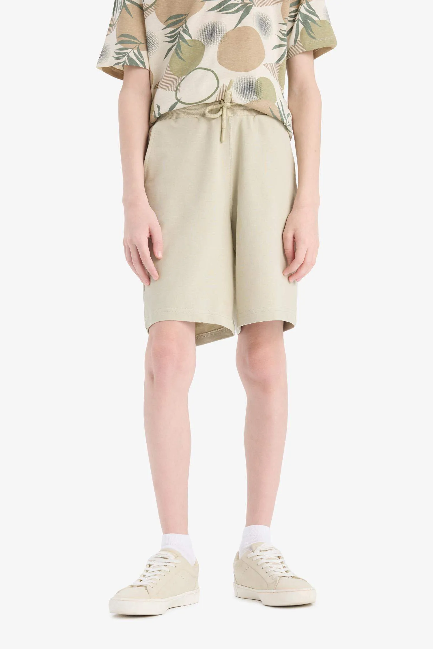 Boy Regular Fit Sweatshirt Fabric Shorts