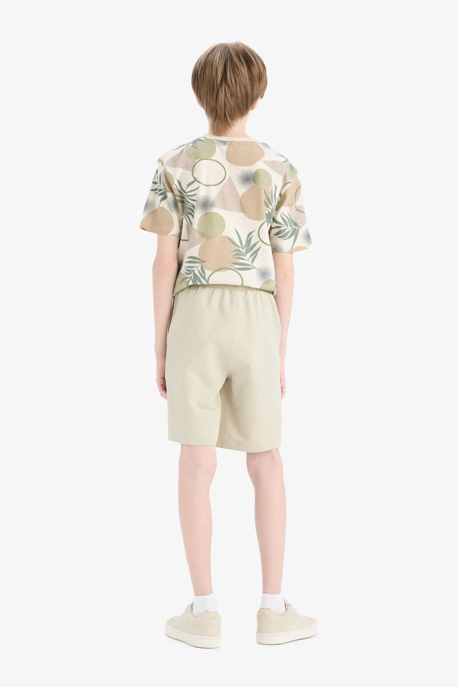 Boy Regular Fit Sweatshirt Fabric Shorts