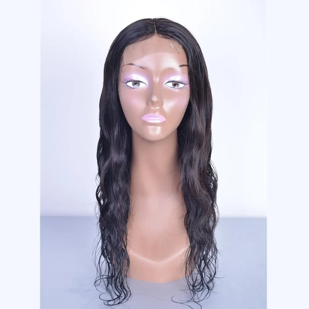 Brazilian Hair Fashion Black Natural Wave 4*4 Closure Wig