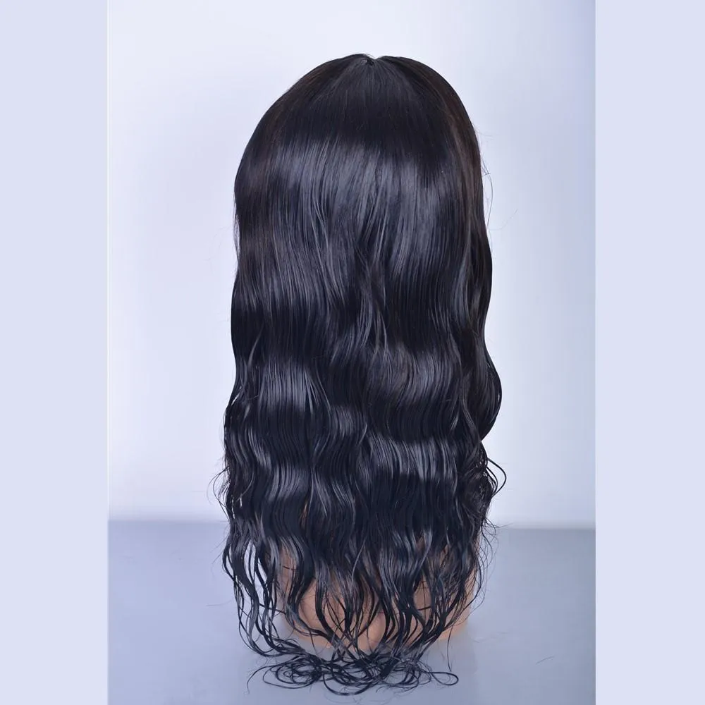 Brazilian Hair Fashion Black Natural Wave 4*4 Closure Wig