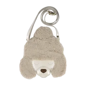 Britta Exclusive Purse | Poodle | Off White Metallic Leather