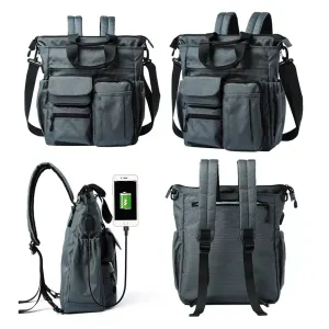 Business Trips Men Briefcase Oxford Backpack