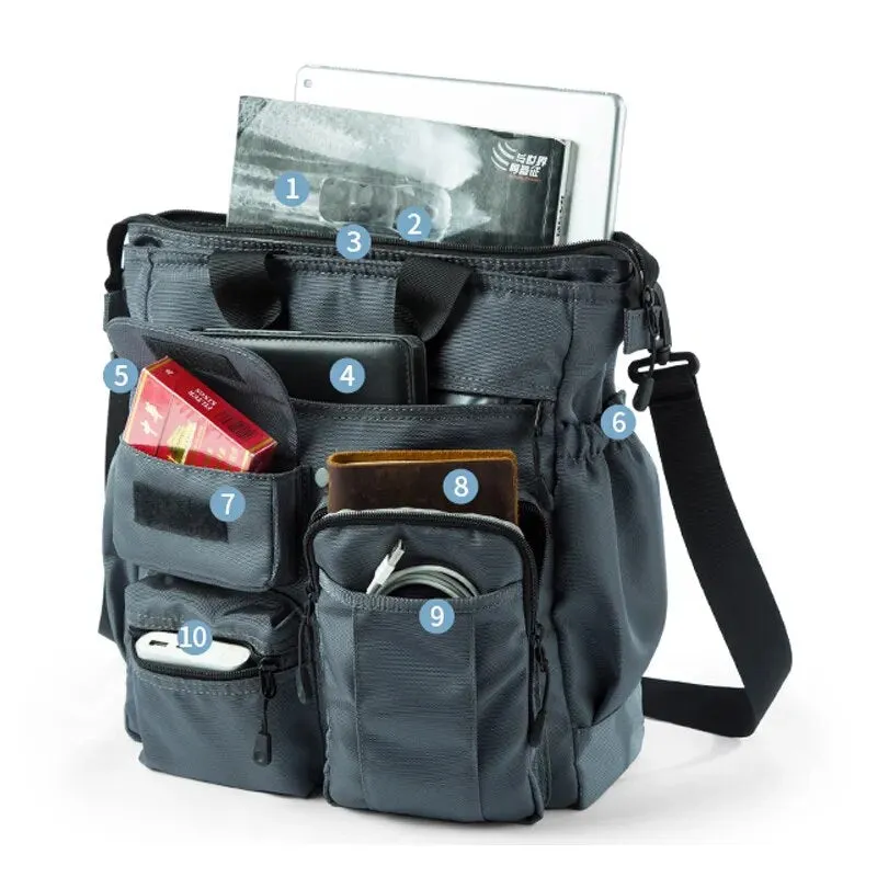 Business Trips Men Briefcase Oxford Backpack