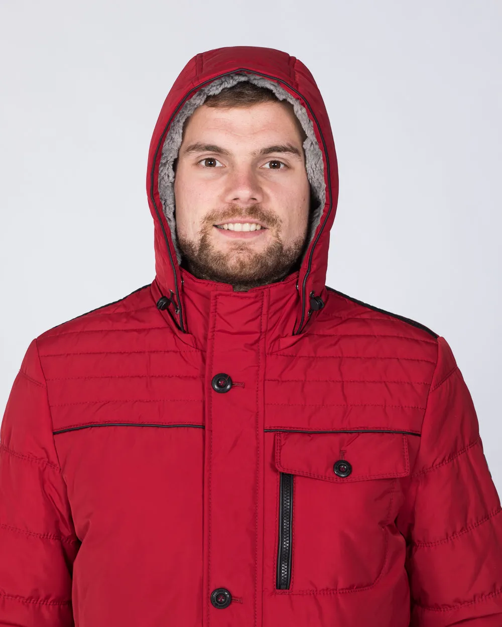 Cabano Tall Quilted Tech Jacket (red)