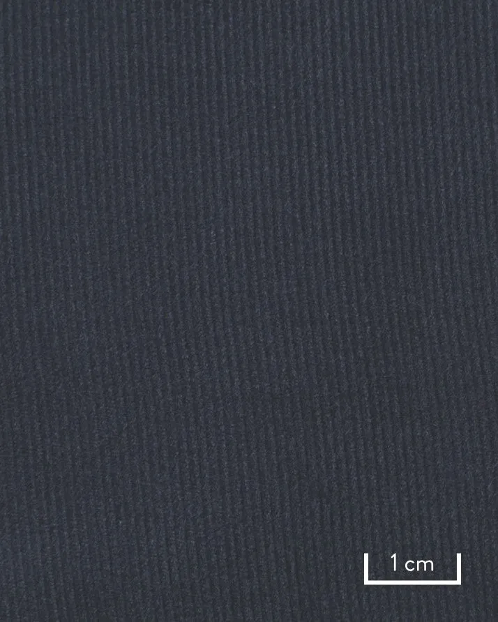 Canclini Navy Fine Wale Corduroy