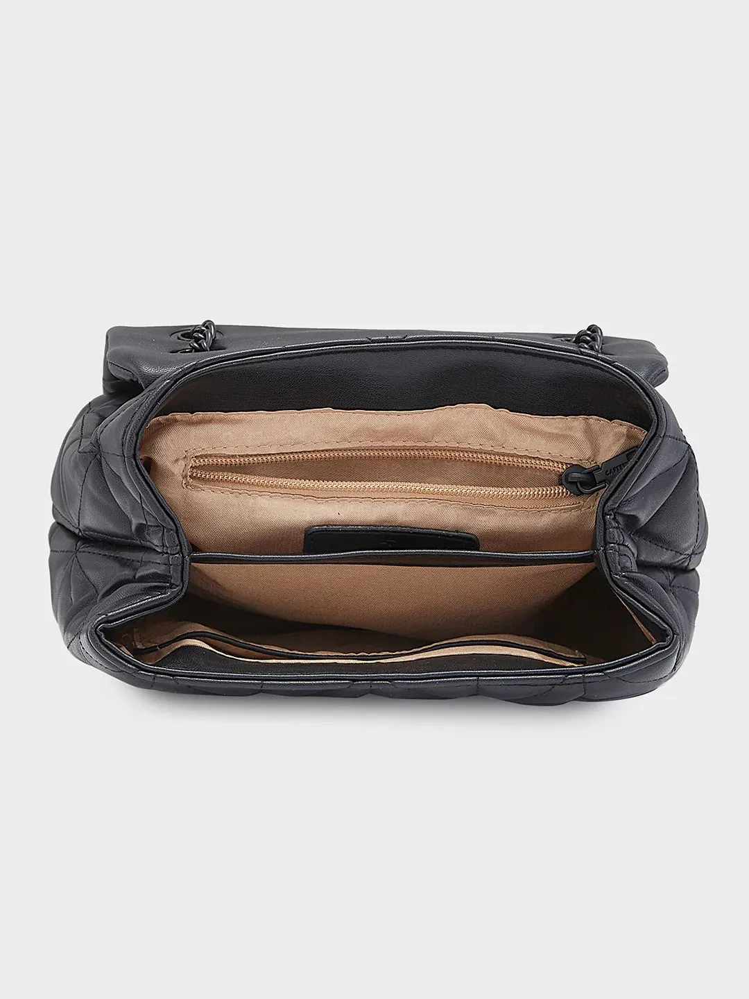 Caprese Rabi Medium Black Sling Bag