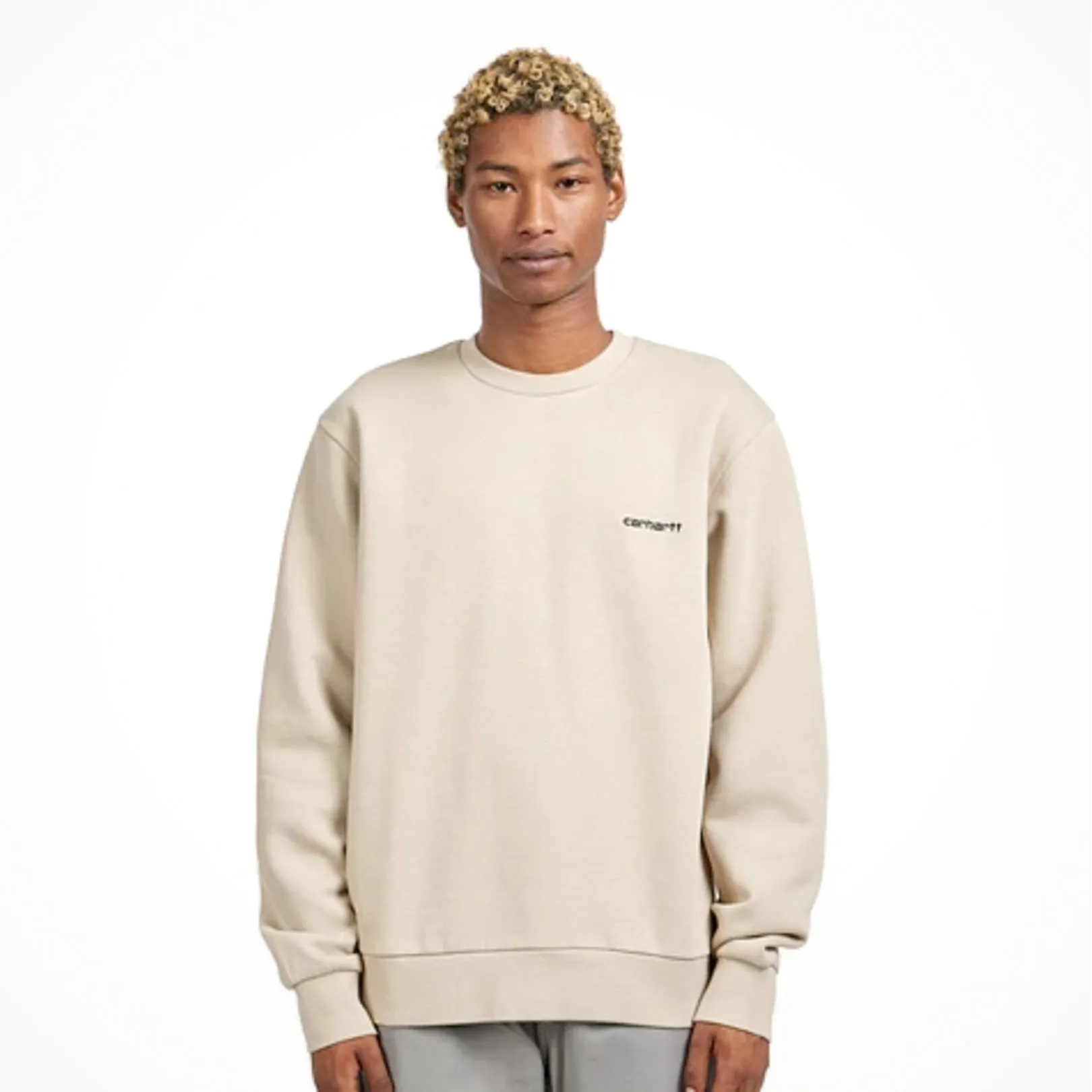 Carhartt Script Embroidery Sweat Wall/Black