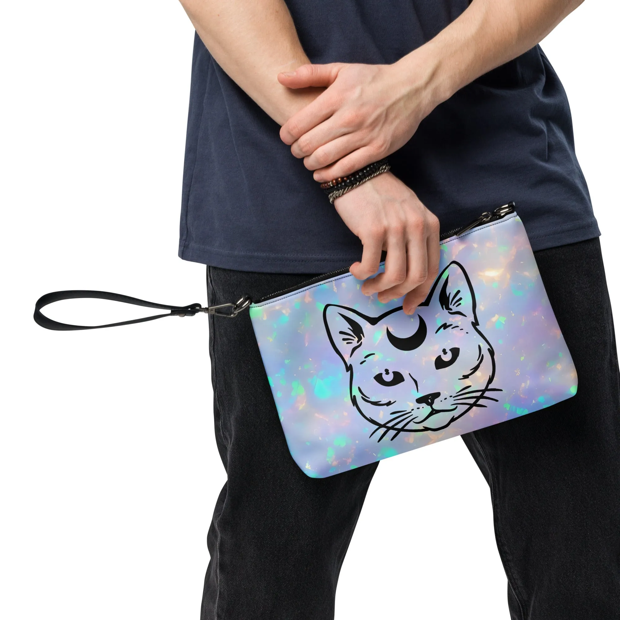 Celestial Opal Cat Crossbody Bag