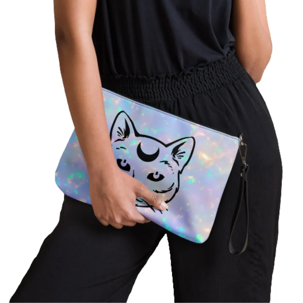 Celestial Opal Cat Crossbody Bag