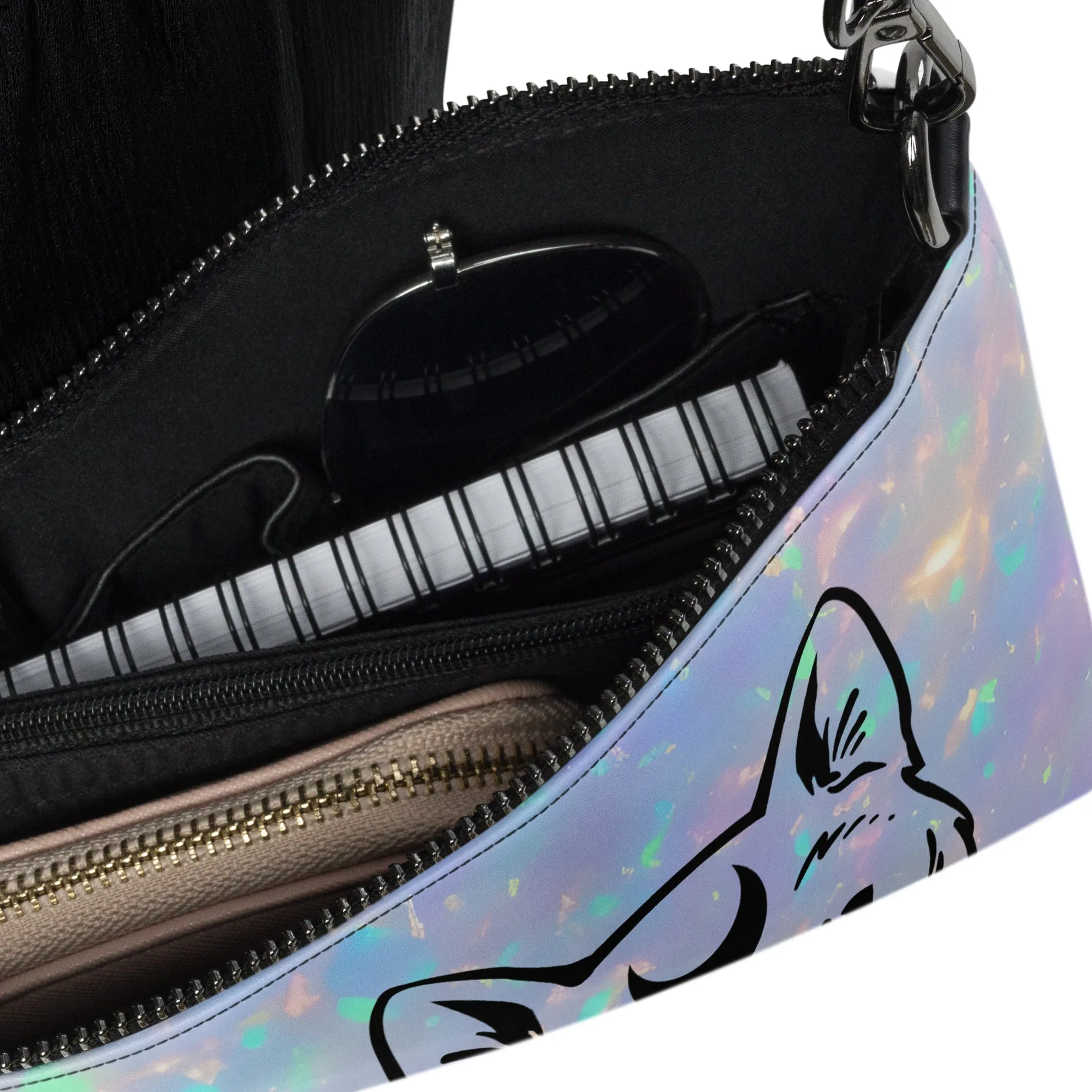 Celestial Opal Cat Crossbody Bag