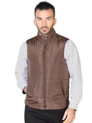 Chaleco Acolchado Ultraligero Cafe para Hombre 'El Señor de los Cielos' - ID: 42614