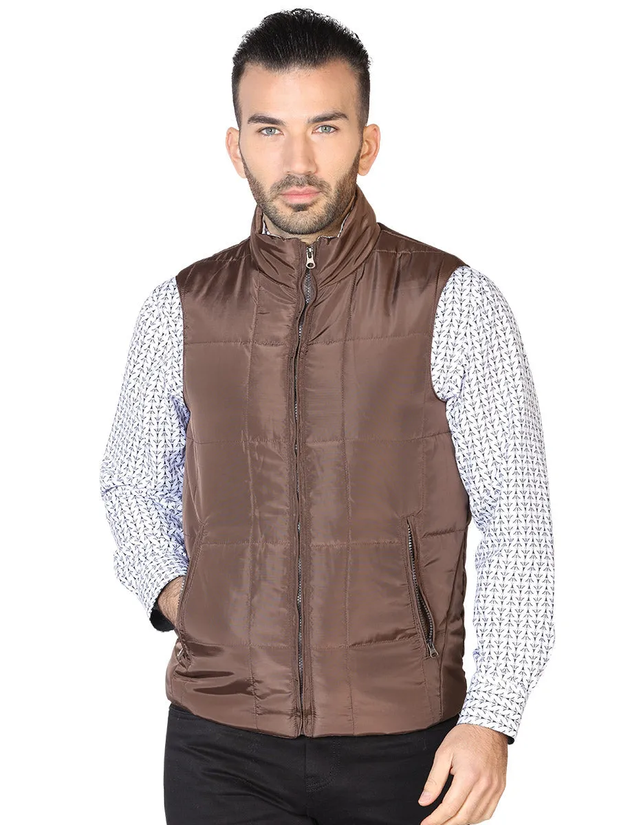 Chaleco Acolchado Ultraligero Cafe para Hombre 'El Señor de los Cielos' - ID: 42614