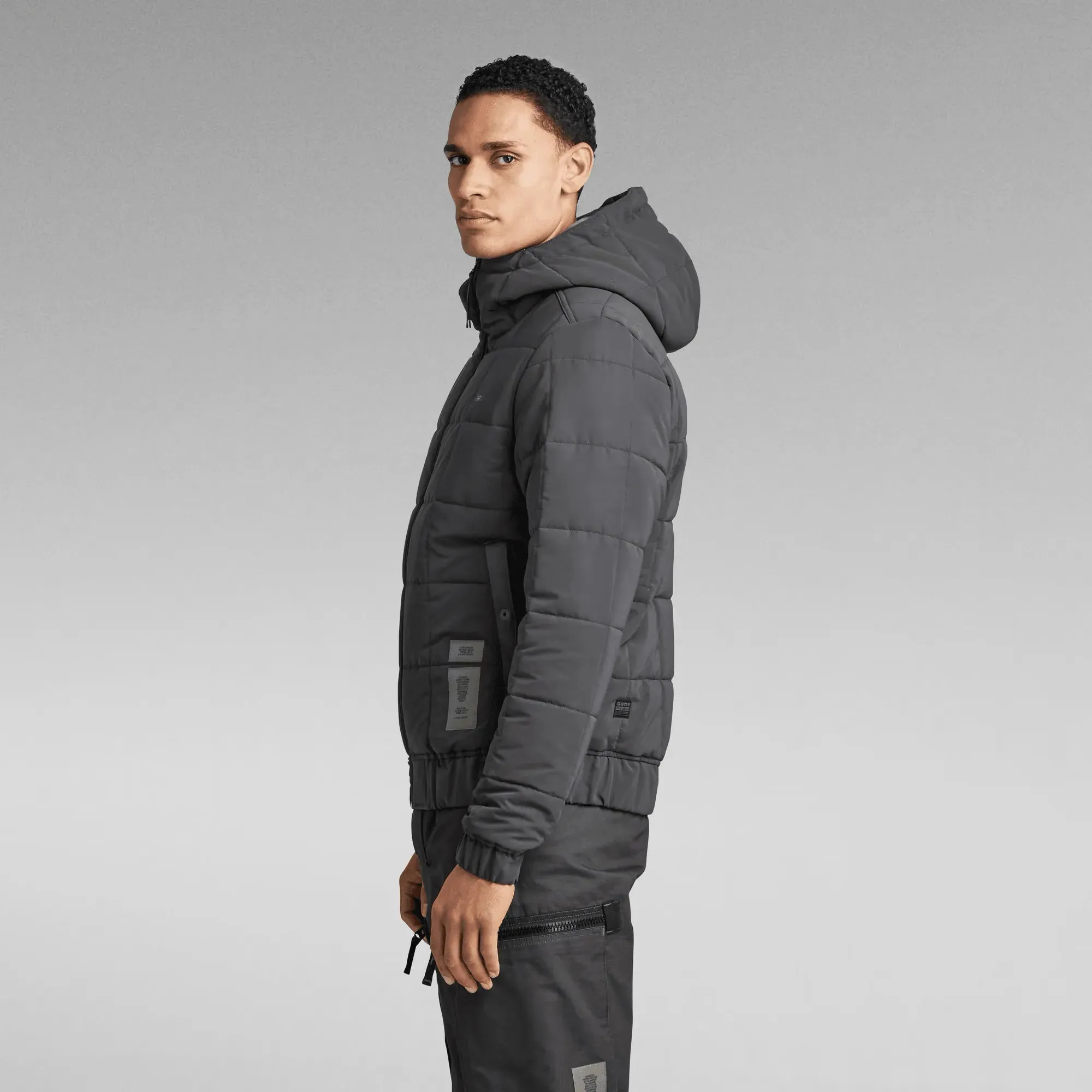 Chaqueta G-Star Raw Denim Meefic Squared Quilted Hooded