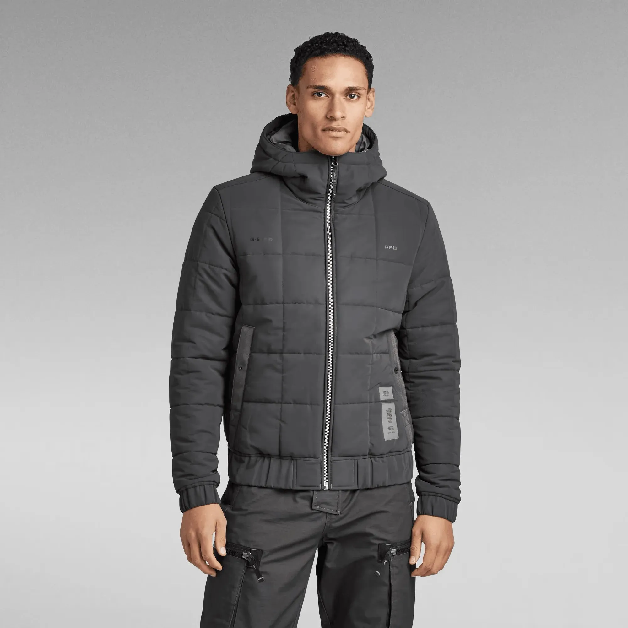Chaqueta G-Star Raw Denim Meefic Squared Quilted Hooded