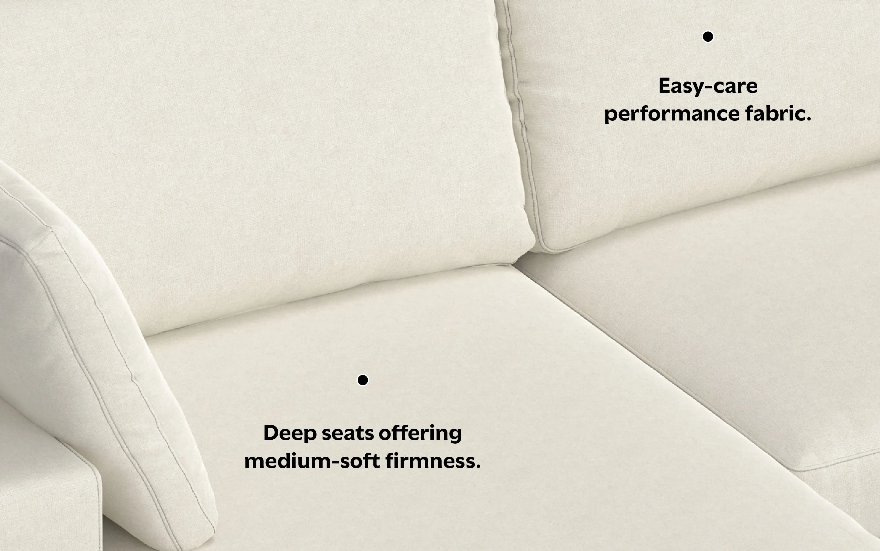 Charlie Deep Seater Left Sectional
