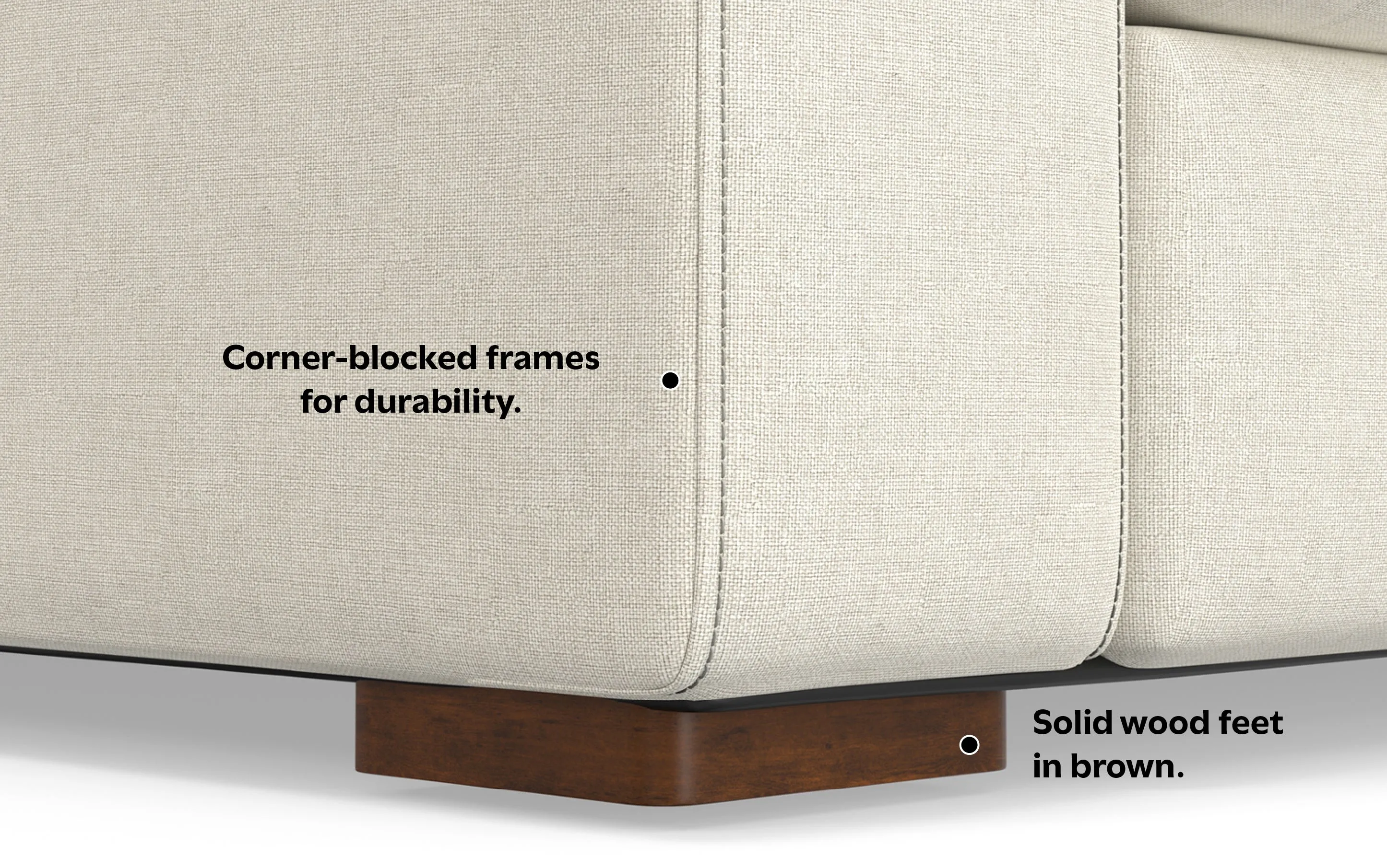 Charlie Deep Seater Left Sectional