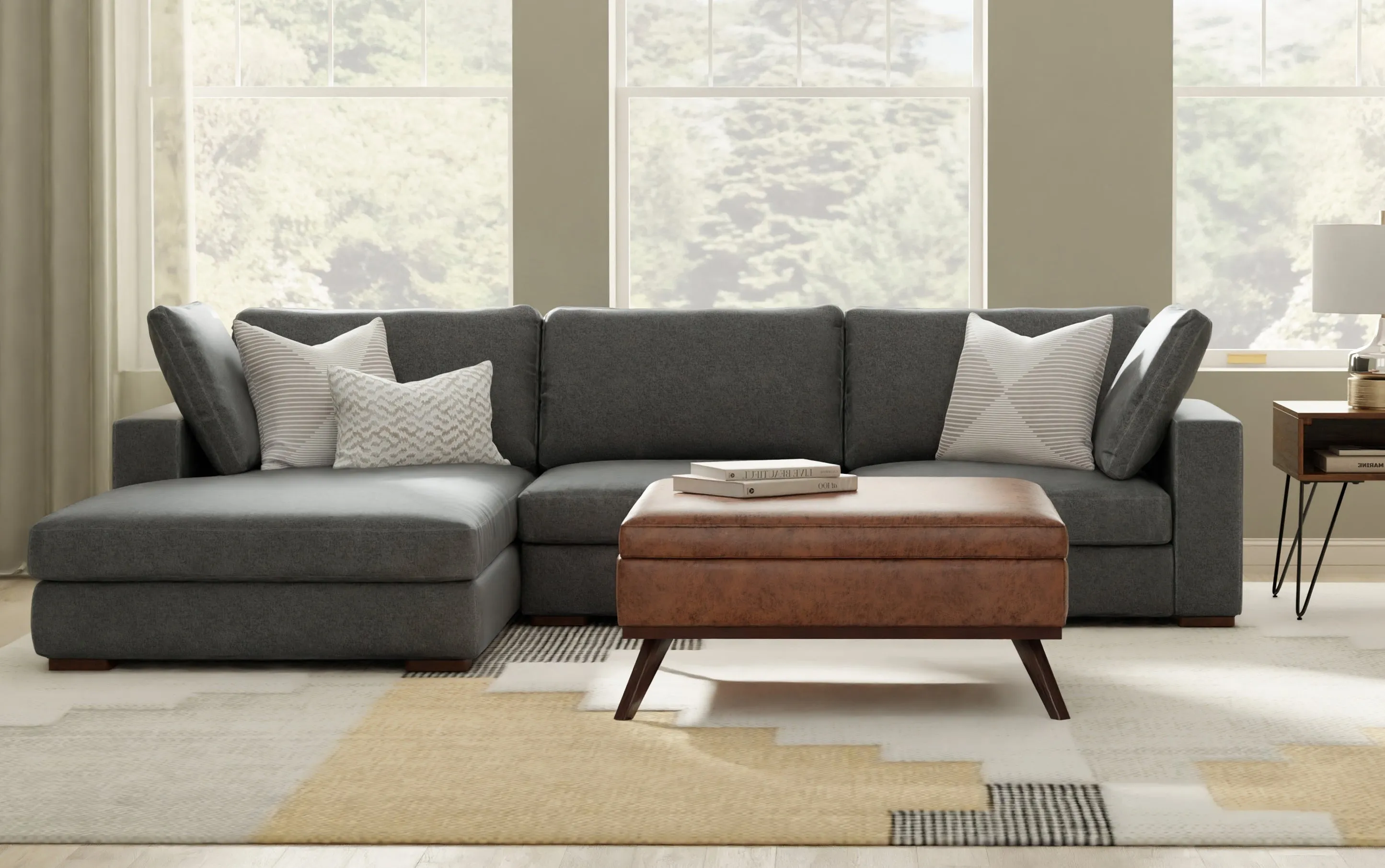 Charlie Deep Seater Left Sectional