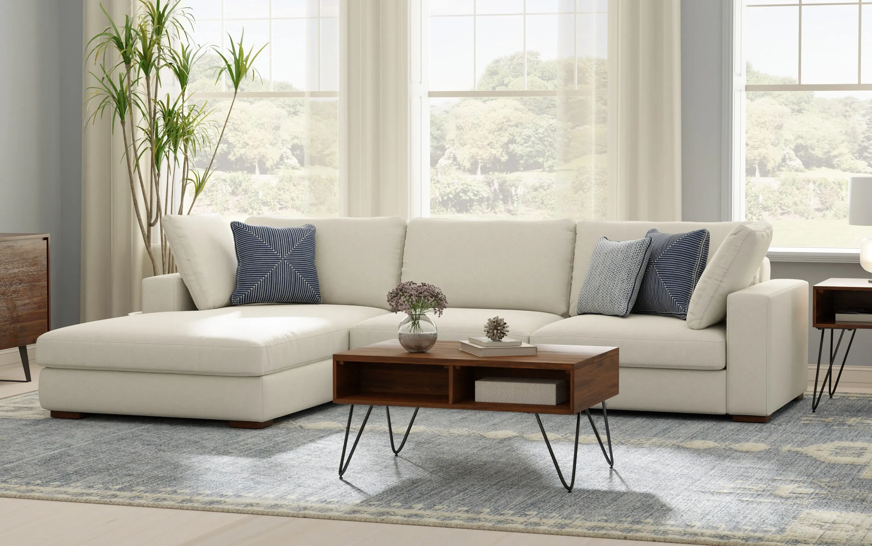 Charlie Deep Seater Left Sectional