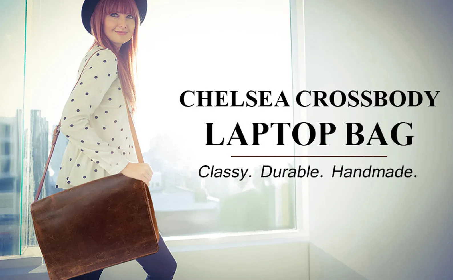 Chelsea Leather Crossbody Messenger Bag