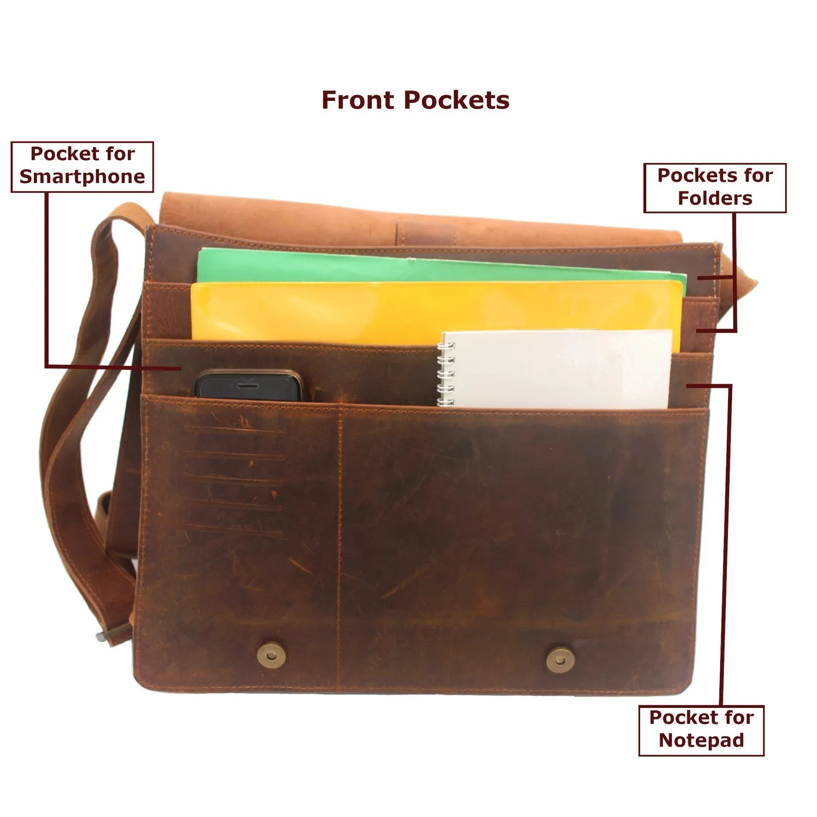 Chelsea Leather Crossbody Messenger Bag