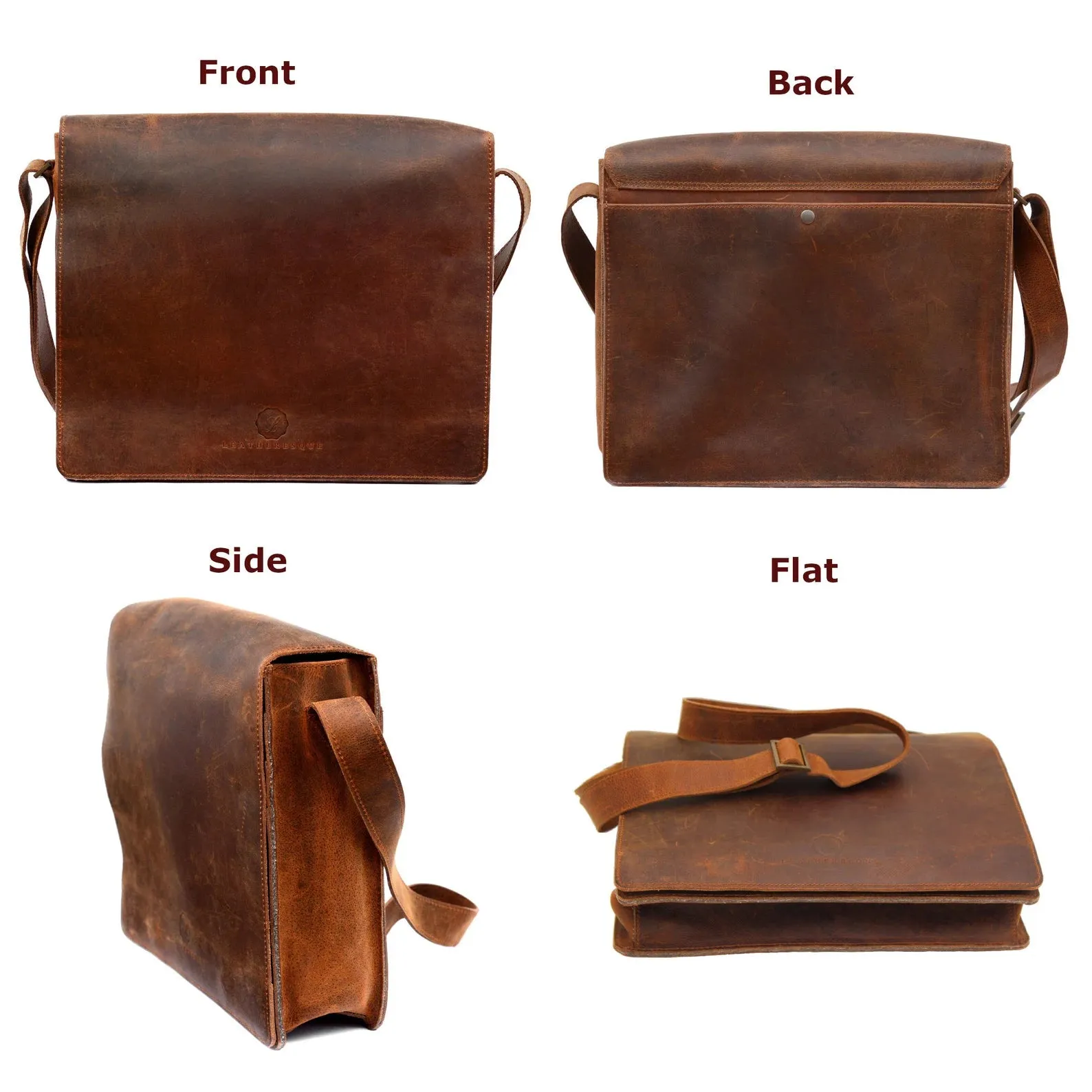 Chelsea Leather Crossbody Messenger Bag