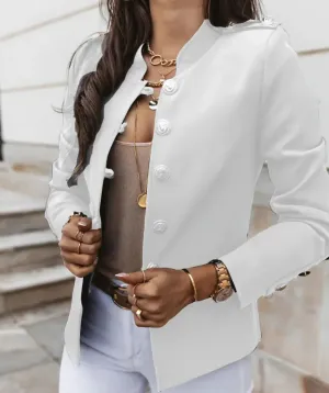ChicGuard™ | Women's Modern Button-Down Coat | Lightweight Fabric, Stylish Design & Versatile Wear