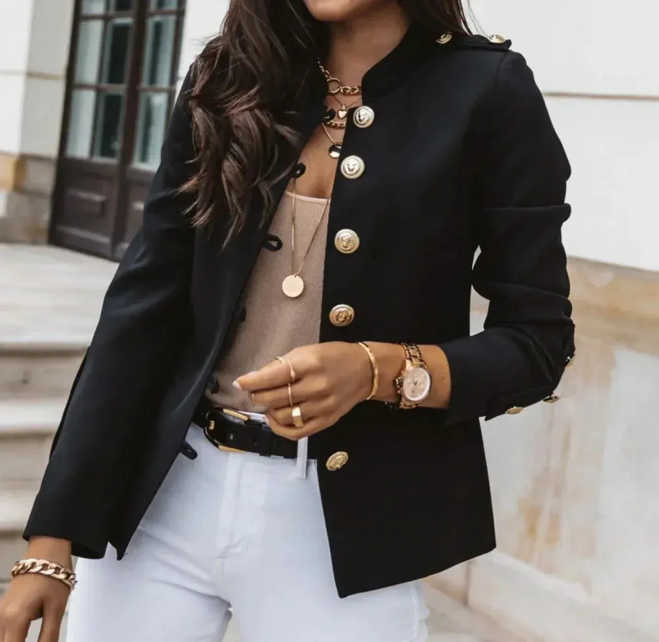 ChicGuard™ | Women's Modern Button-Down Coat | Lightweight Fabric, Stylish Design & Versatile Wear