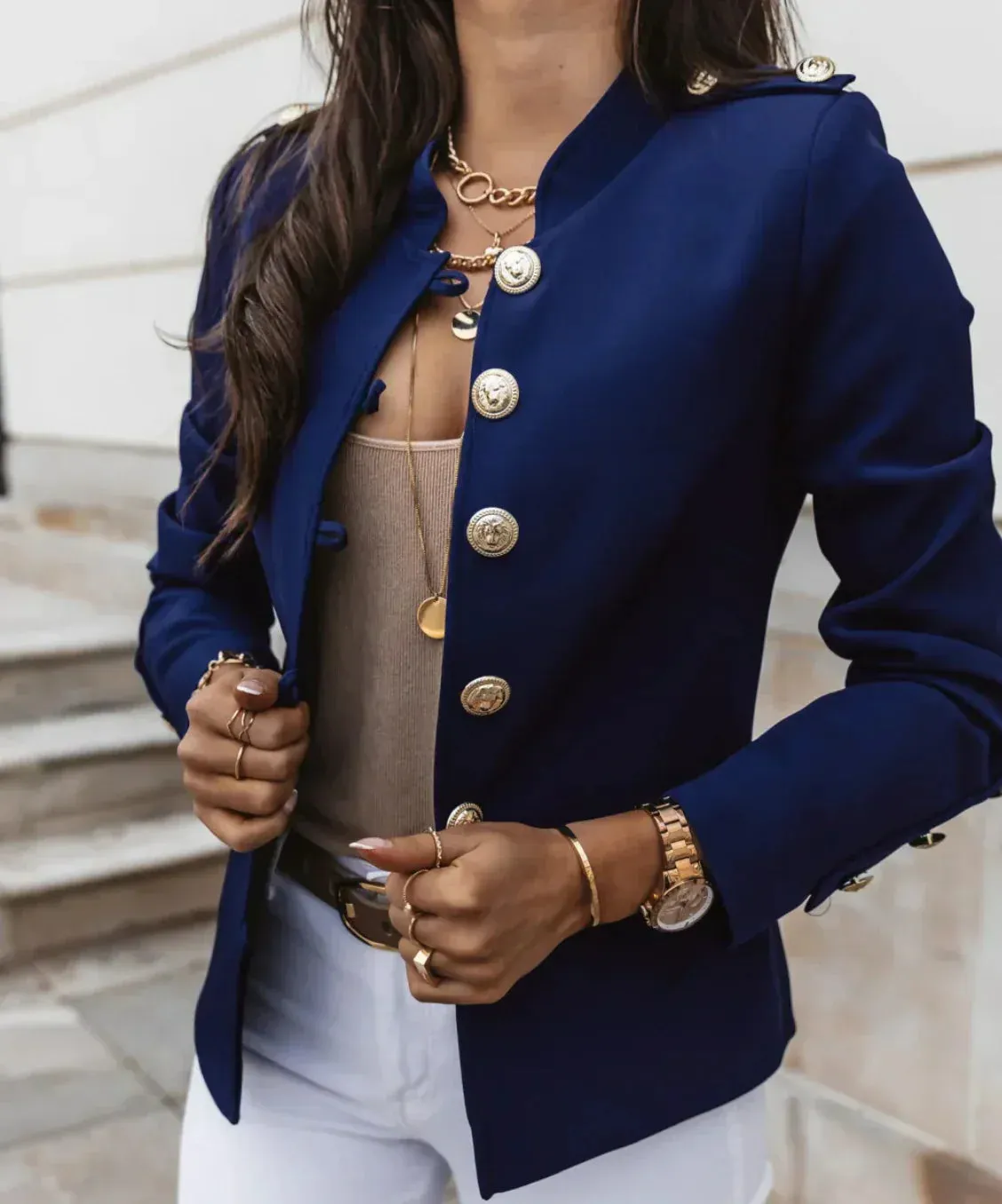 ChicGuard™ | Women's Modern Button-Down Coat | Lightweight Fabric, Stylish Design & Versatile Wear
