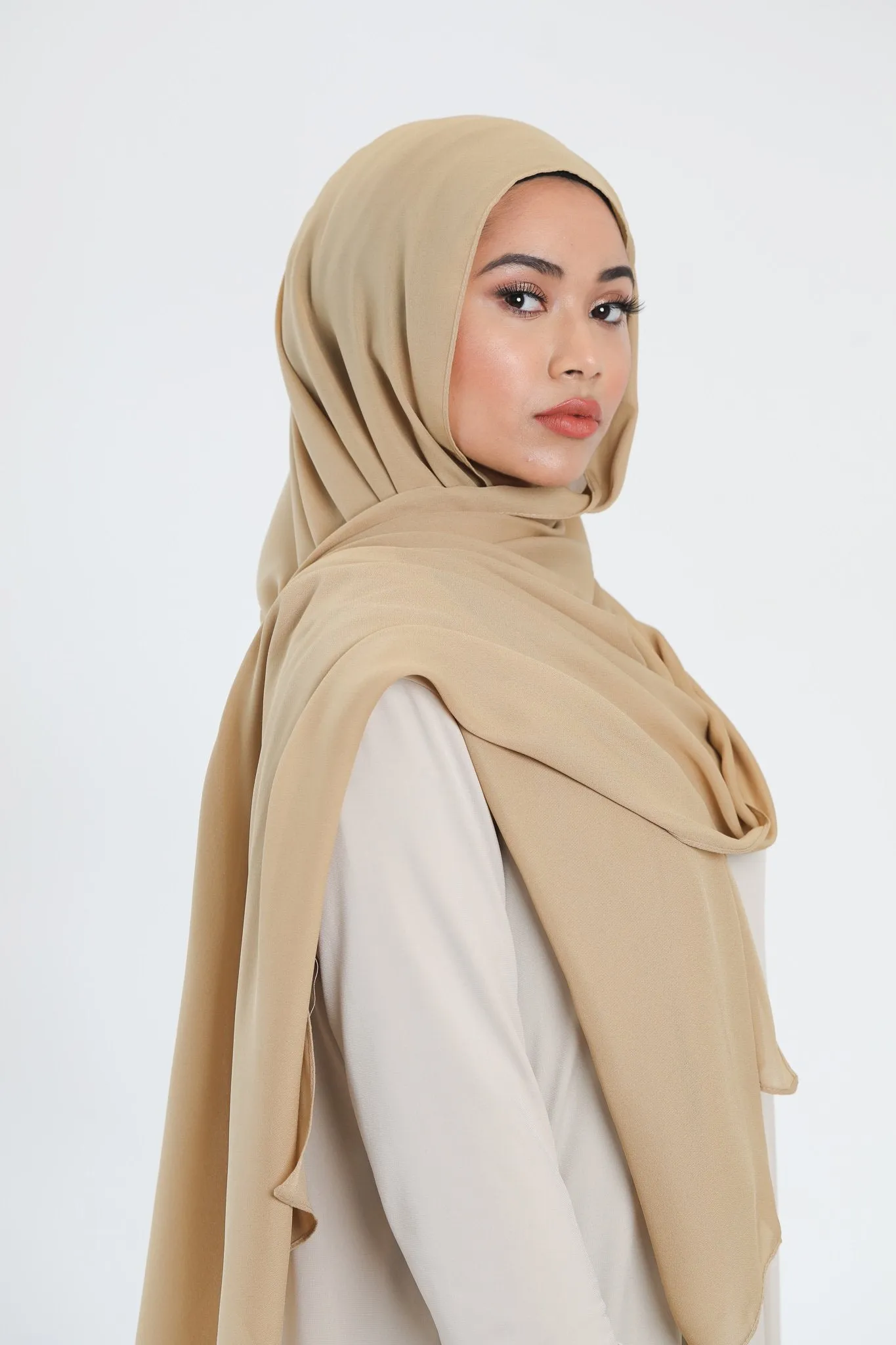 Chiffon Scarf | Beige