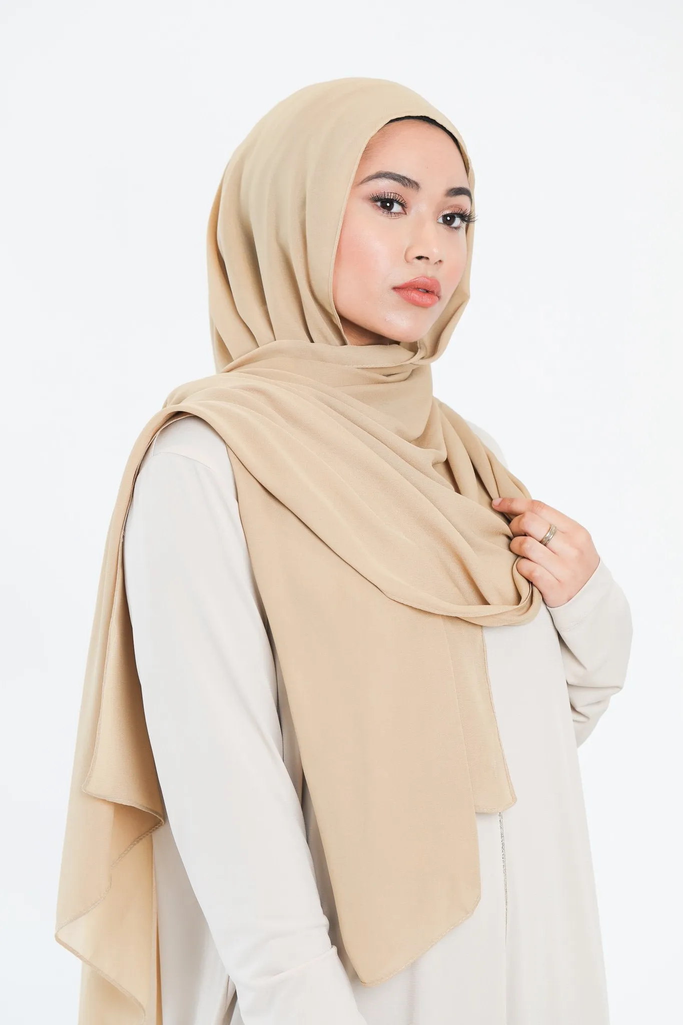 Chiffon Scarf | Beige