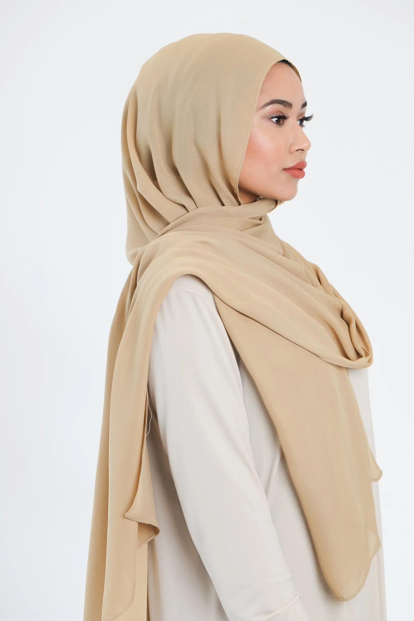 Chiffon Scarf | Beige