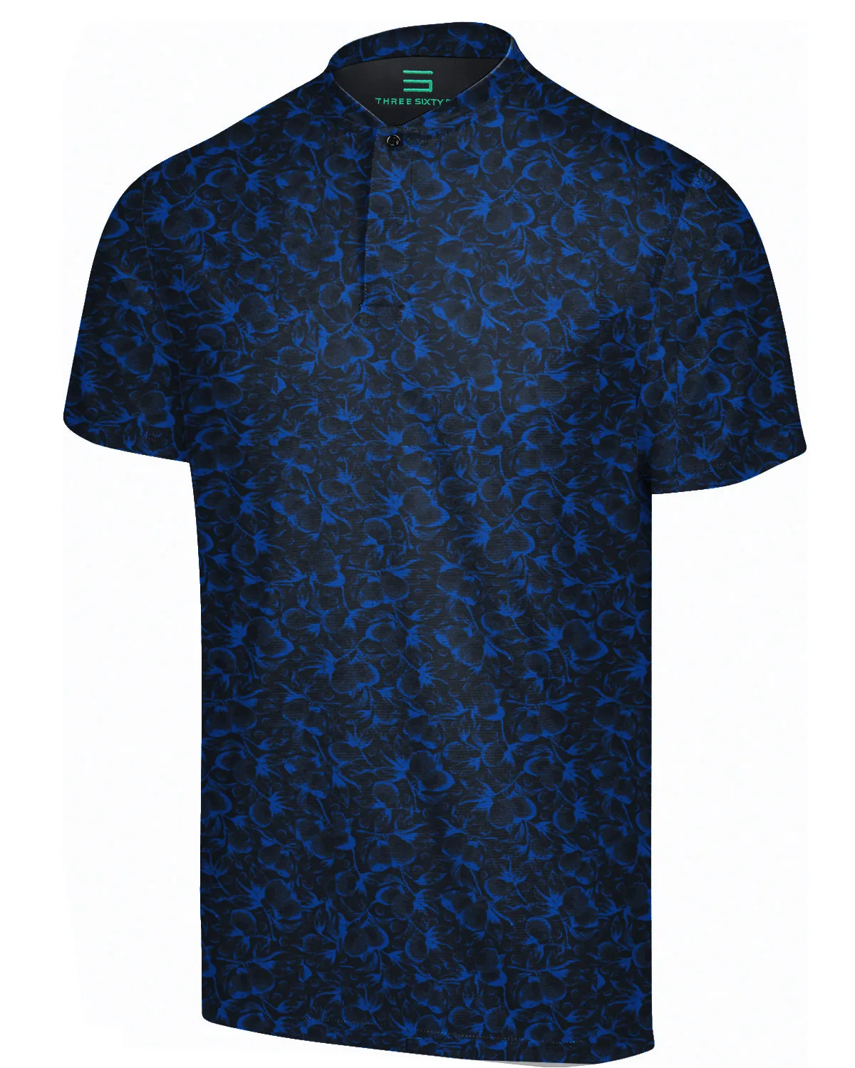 Collarless Dri-Fit Printed Polo