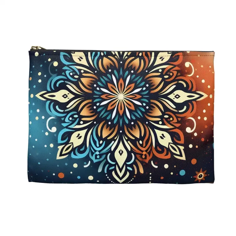 Colorful Mandala Accessory Pouch Elevates Boho Style
