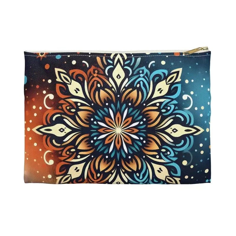 Colorful Mandala Accessory Pouch Elevates Boho Style