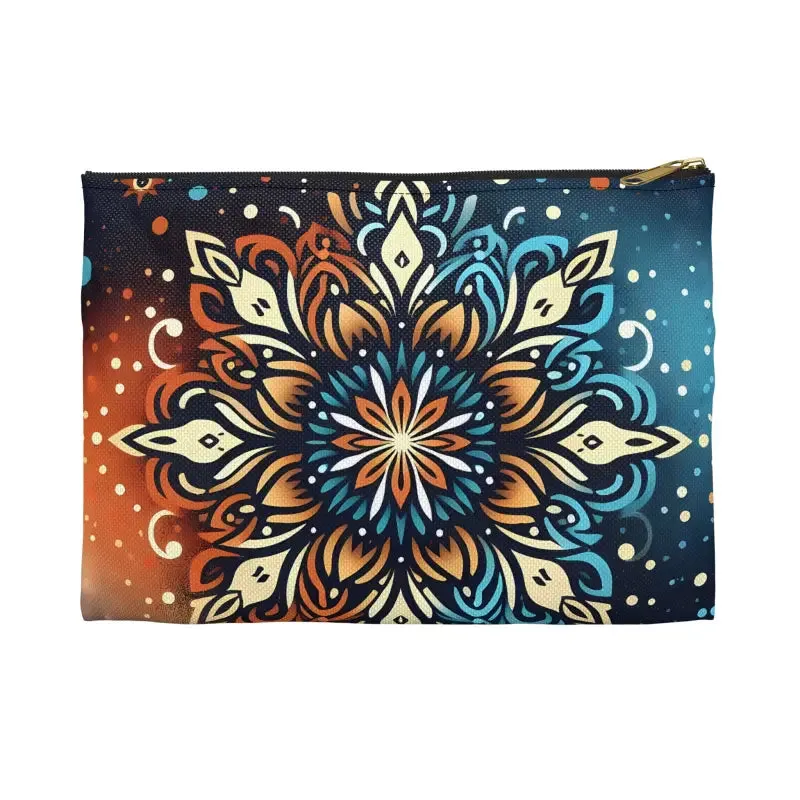 Colorful Mandala Accessory Pouch Elevates Boho Style