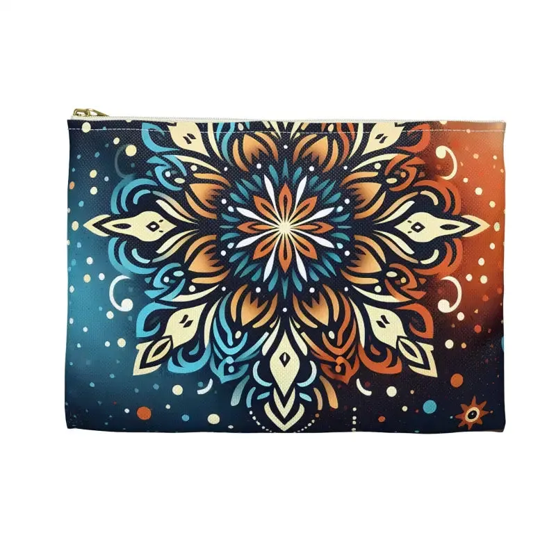 Colorful Mandala Accessory Pouch Elevates Boho Style