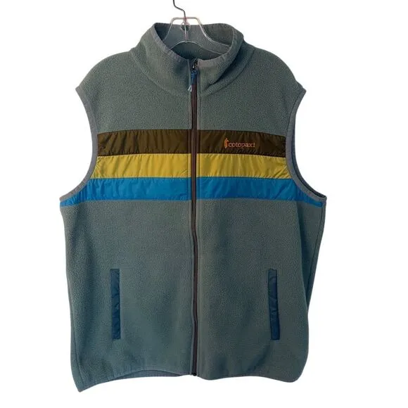 Cotopaxi Teca Fleece Vest Mens XL Multicolor Striped Outdoor Wear