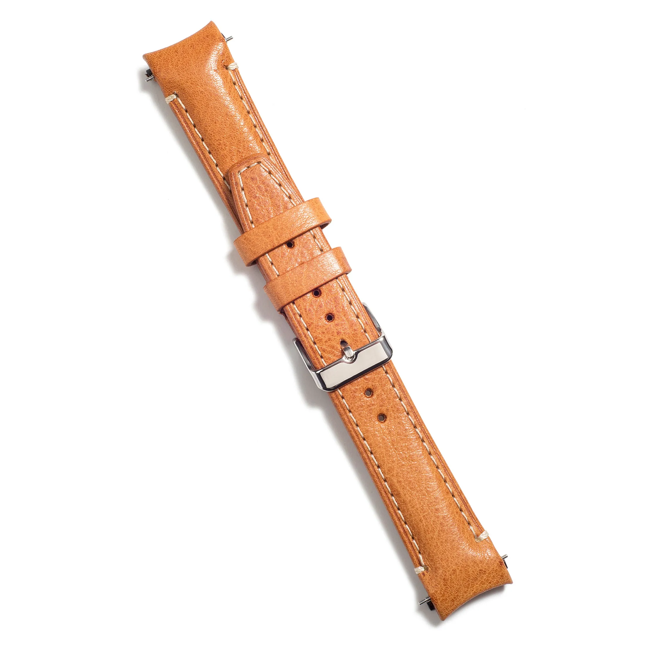 Curved End Leather Strap for Rolex Submariner with Tang Buckle