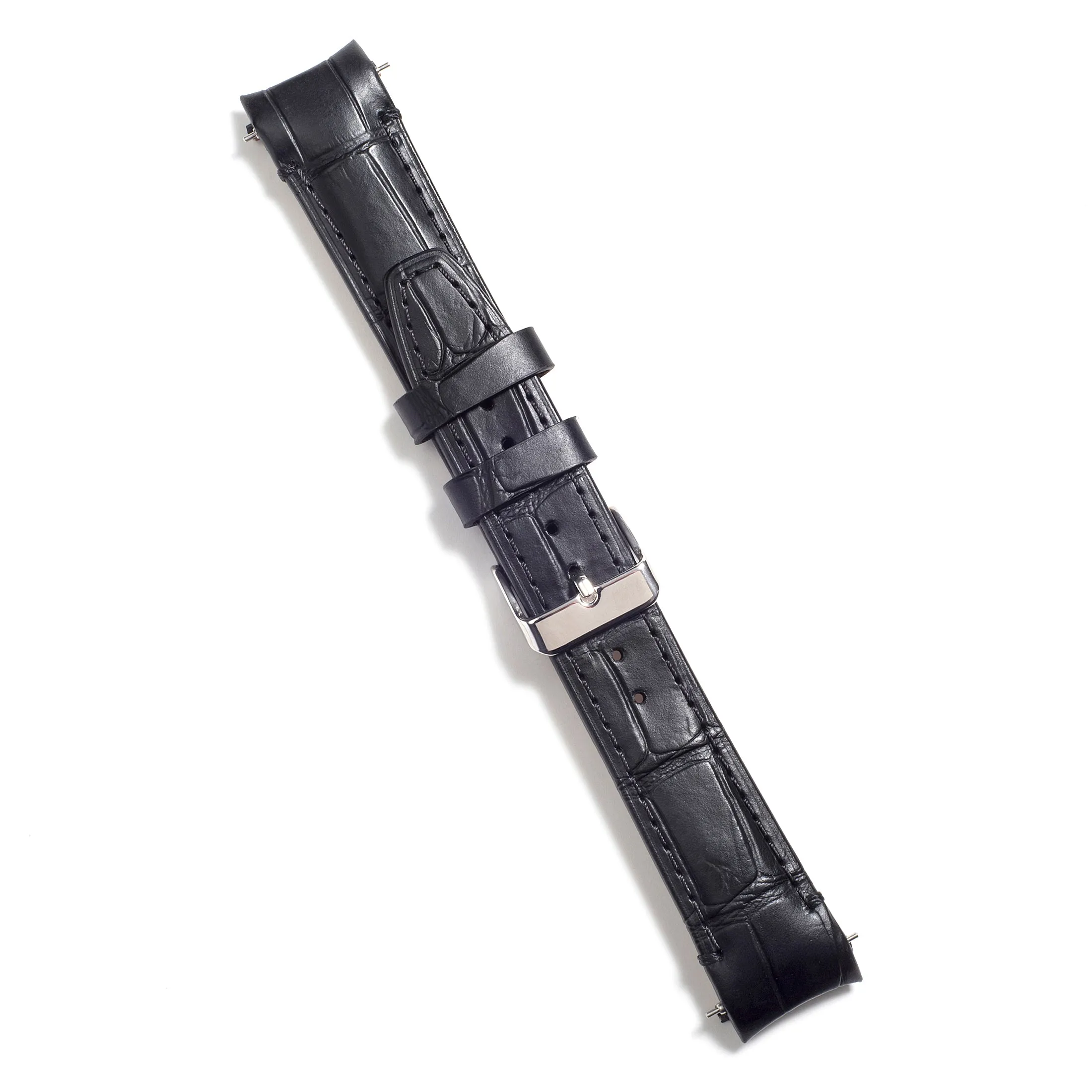 Curved End Leather Strap for Rolex Submariner with Tang Buckle
