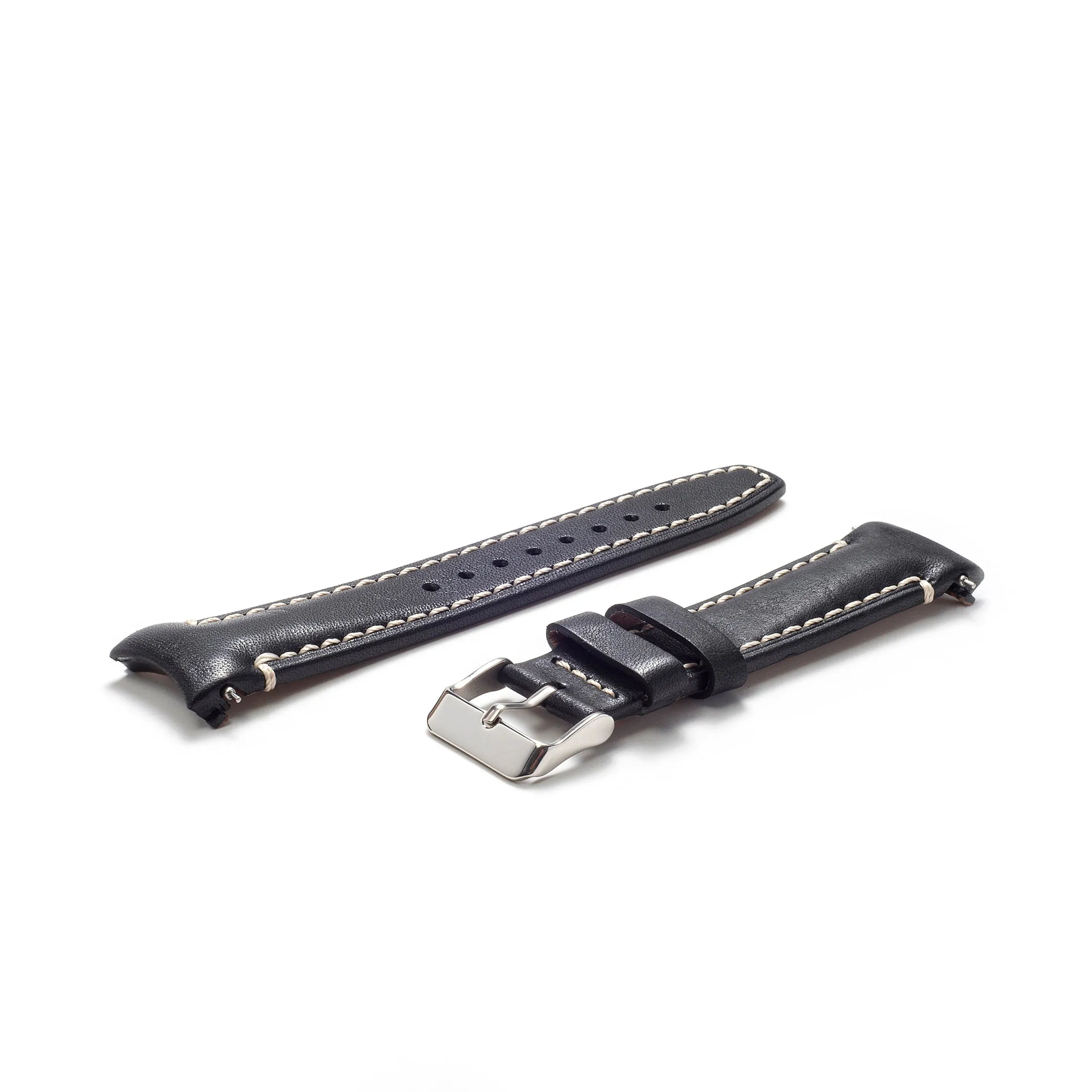 Curved End Leather Strap for Rolex Submariner with Tang Buckle
