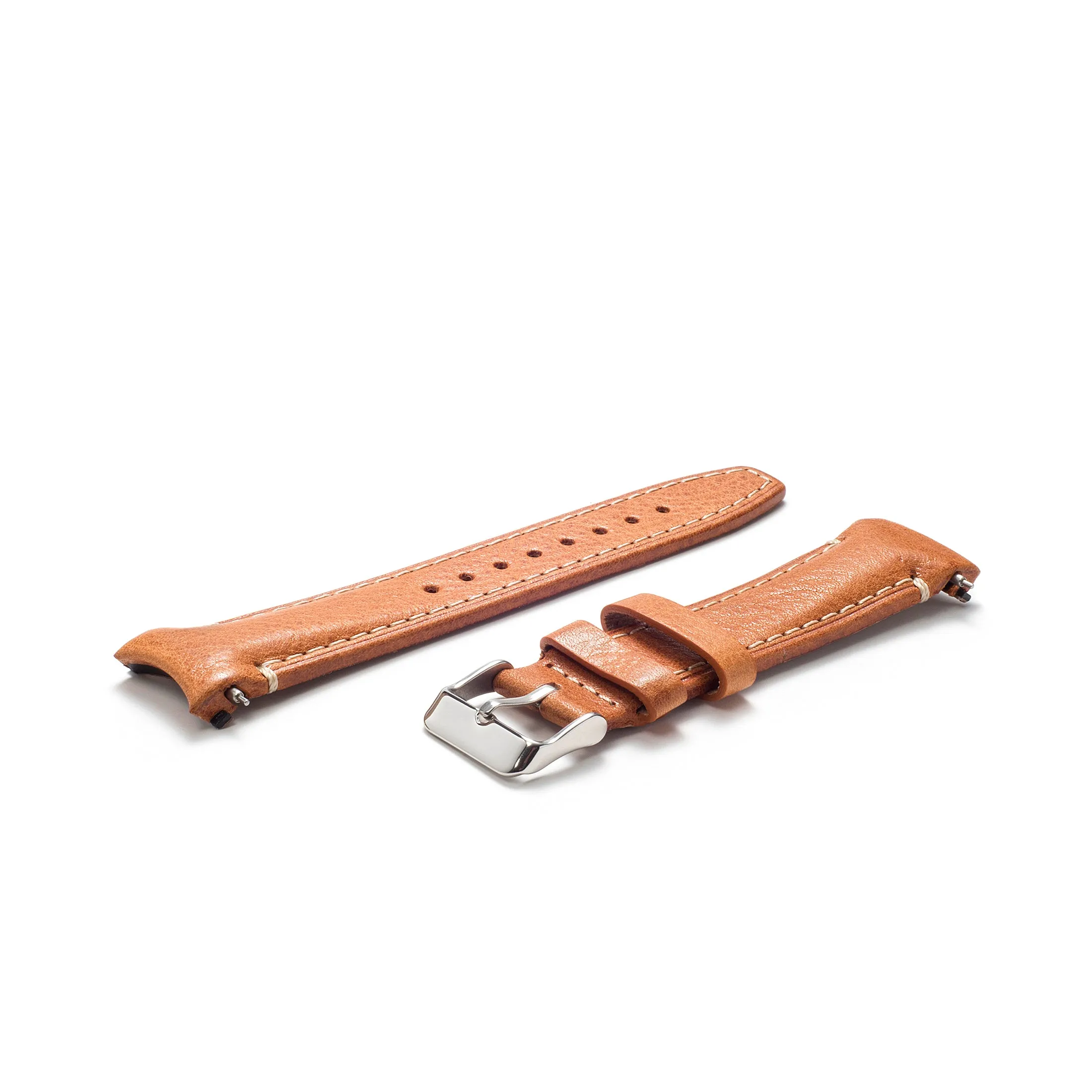 Curved End Leather Strap for Rolex Submariner with Tang Buckle
