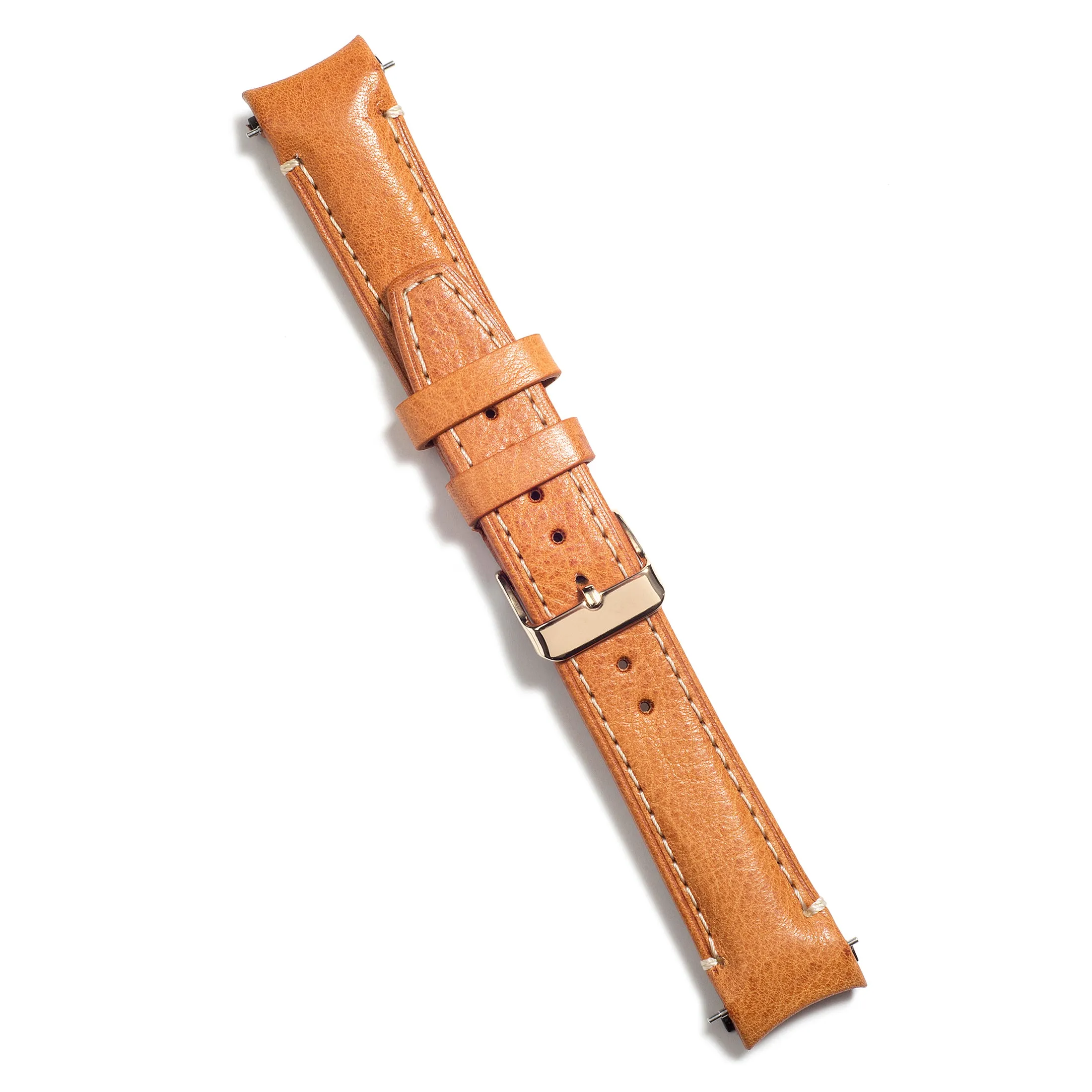 Curved End Leather Strap for Rolex Submariner with Tang Buckle