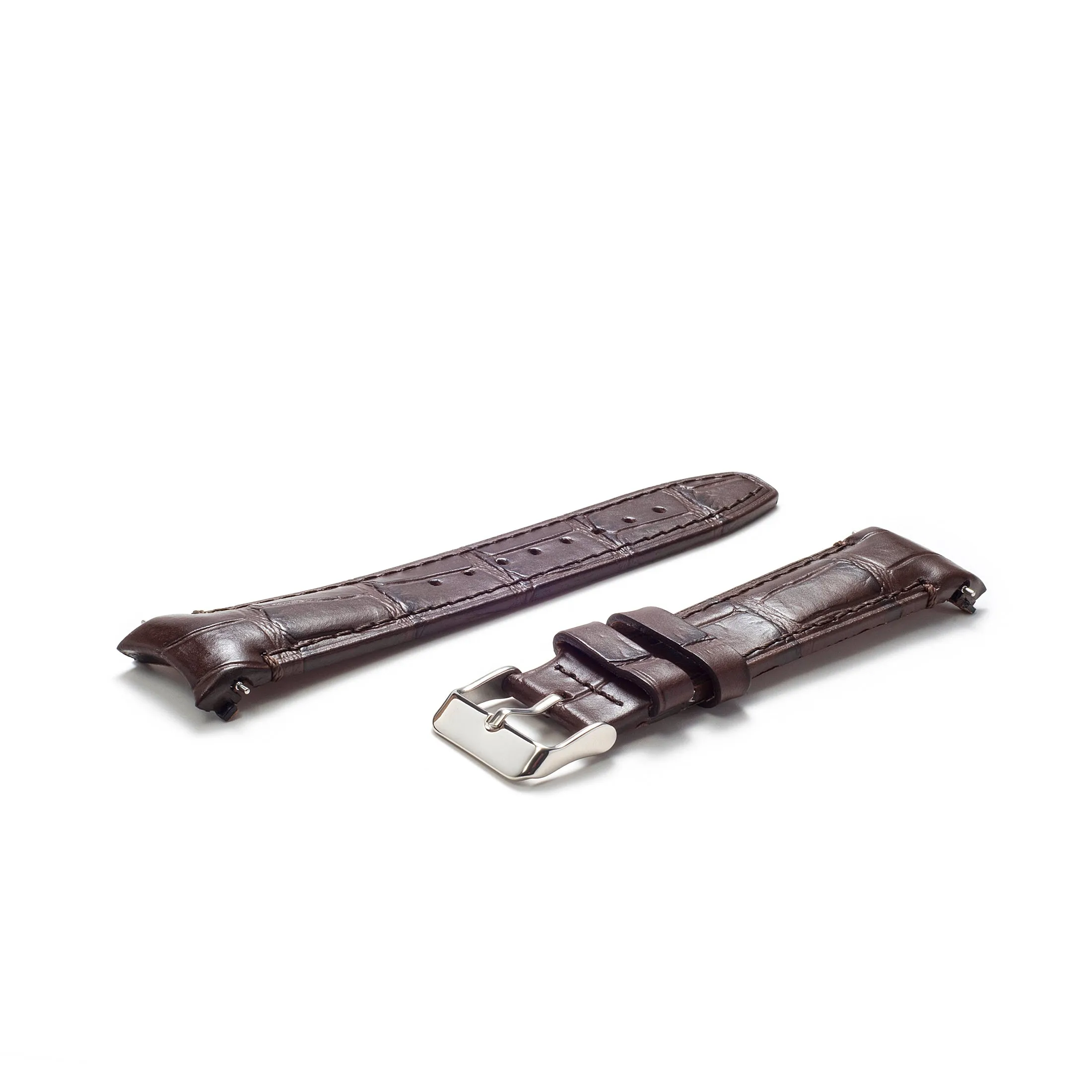 Curved End Leather Strap for Rolex Submariner with Tang Buckle